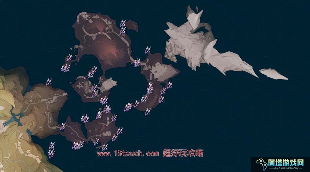 鸣潮手游紫珊瑚采集分布图