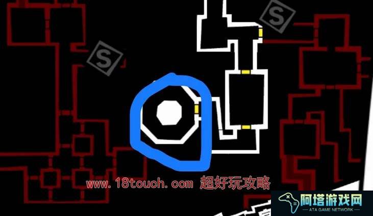 女神异闻录夜幕魅影天守阁顶层蓝色咒令获取位置