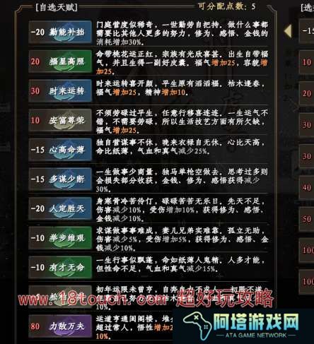 下一站江湖2开局天赋选择搭配攻略